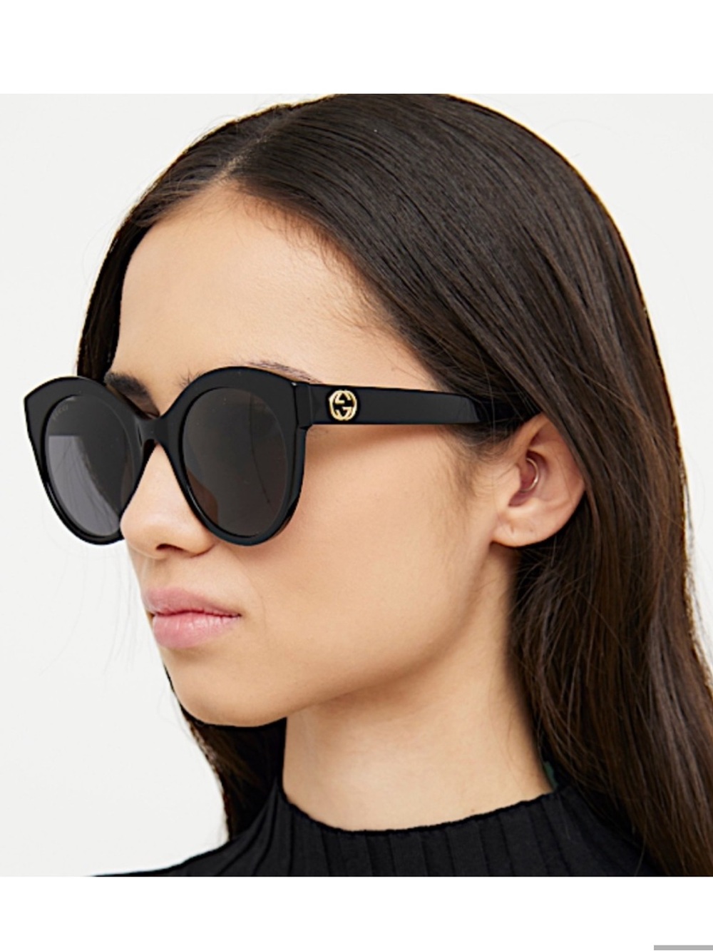 Gucci NWT GG0028S Cat Eye Sunglasses with case